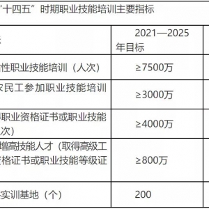 人力资源社会保障部 教育部 发展改革委 财政部 关于印发“十四五”职业技能培训规划的 ...